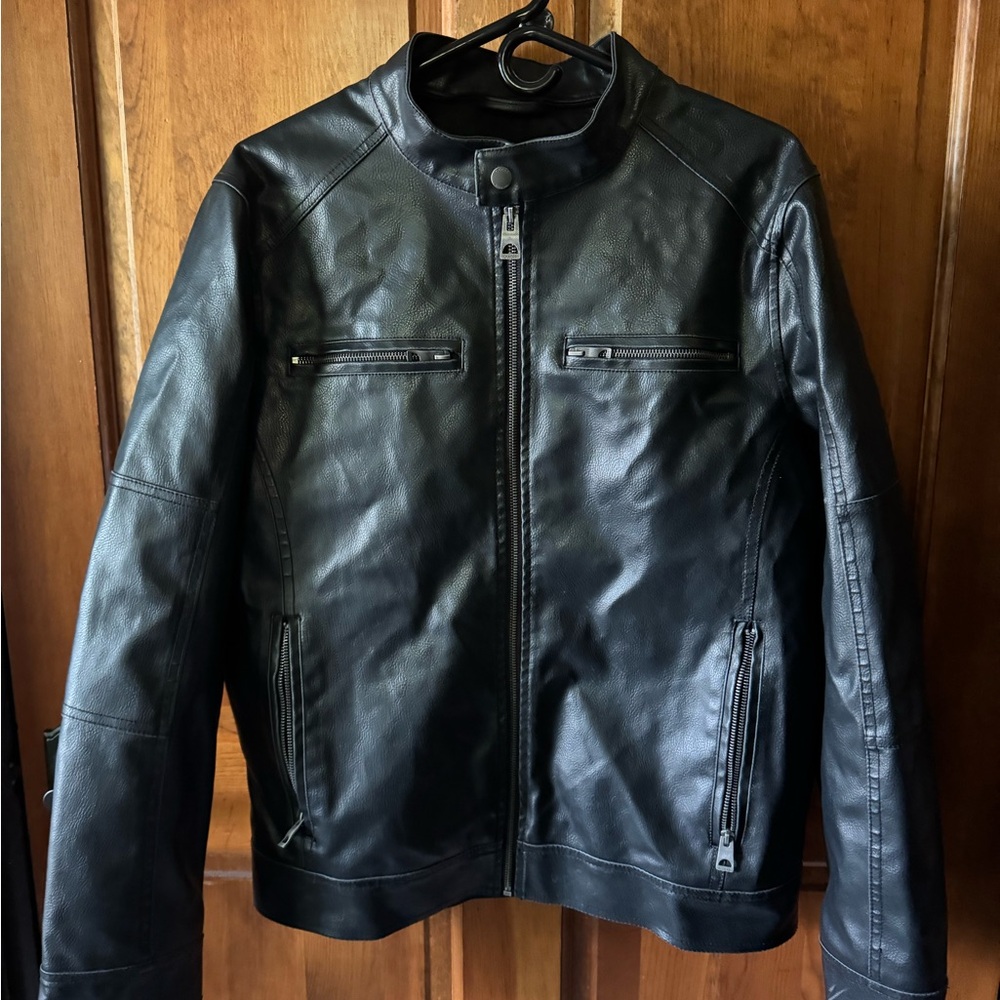 Guess Men's Black Moto Biker style Jacket…M